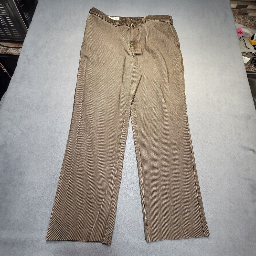 Orvis Corduroy‎ Pants Mens 38x31 Brown Straight Leg Distressed